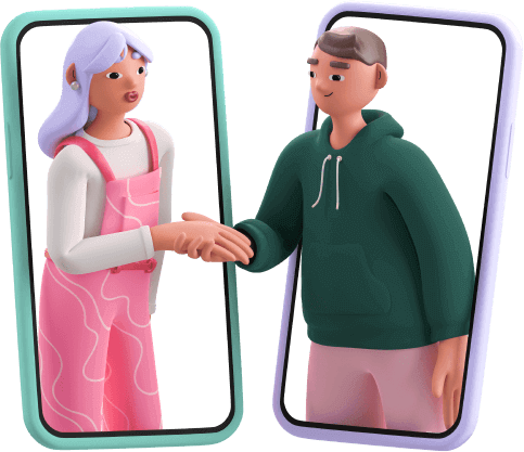 Personas dandose la mano